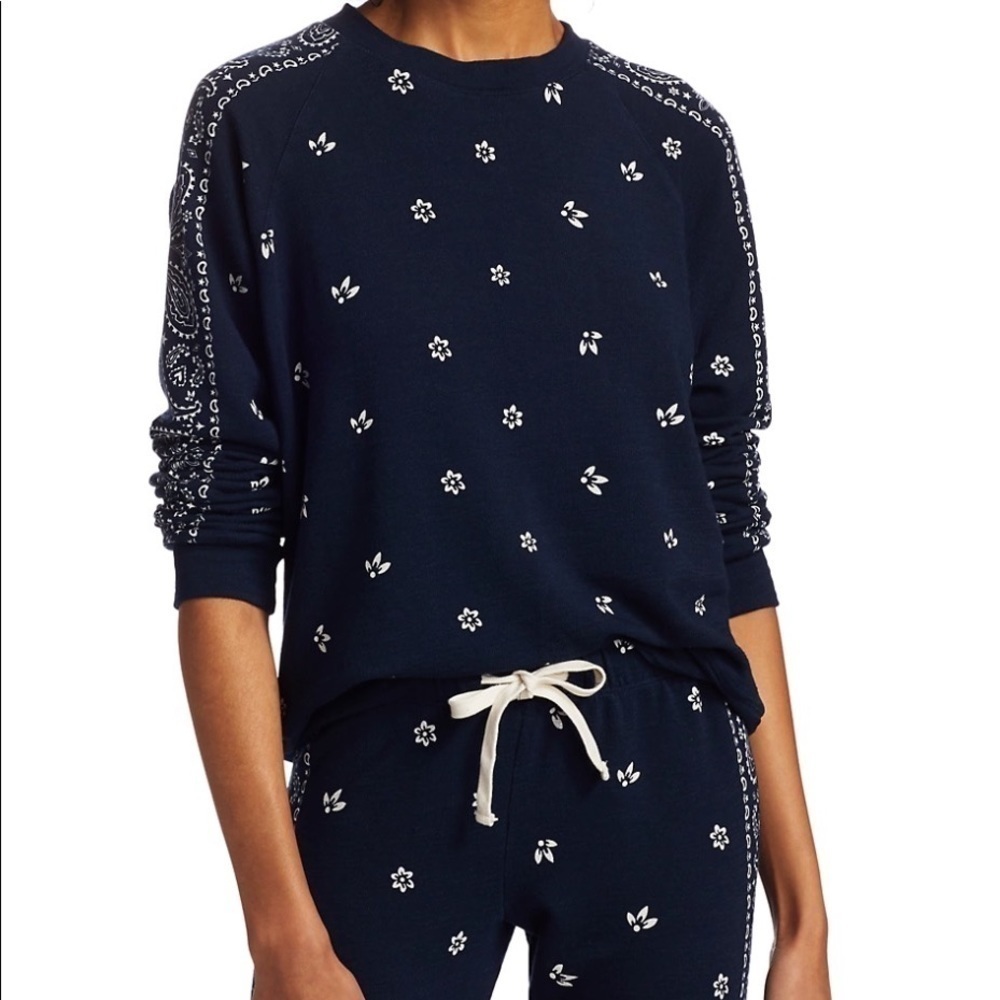 Monrow Bandana Raglan Pullover & Joggers Set: Inca - Picture 2 of 15